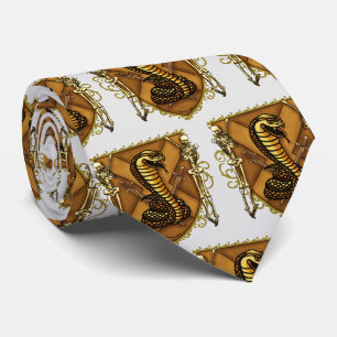 Skeletons Cobra Shield Neck Tie