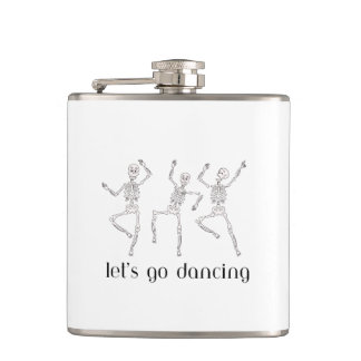Skeletons Dancing on a  Flask