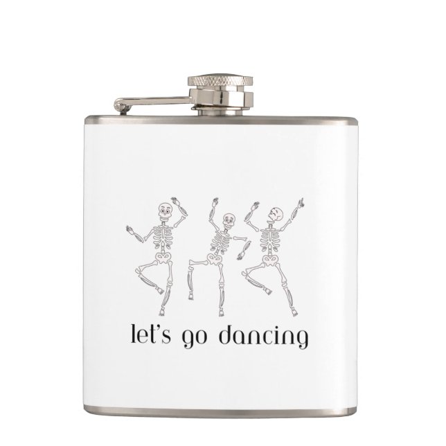 Skeletons Dancing on a  Flask (Front)