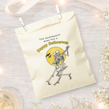 Skeletons Dancing Under The Full Moon Halloween  Favor Bag by FalconsEye at Zazzle