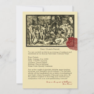Skeletons' Halloween Invitation Card