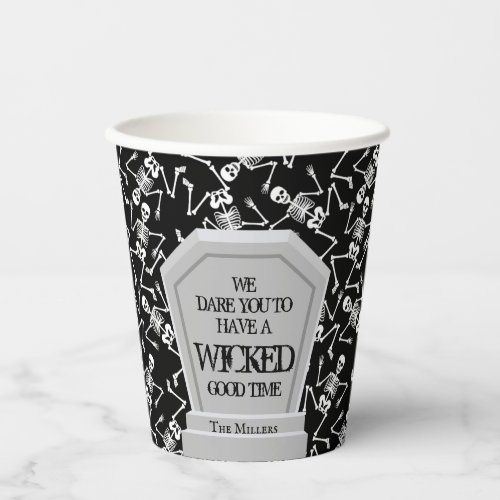 Skeletons Halloween Paper Cups