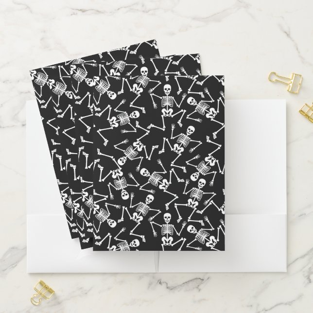 Skeletons Halloween  Pocket Folder (In Situ)