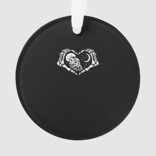 Skeletons Heart Hands Ornament