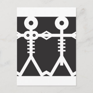 Skeletons Icon Art Postcard