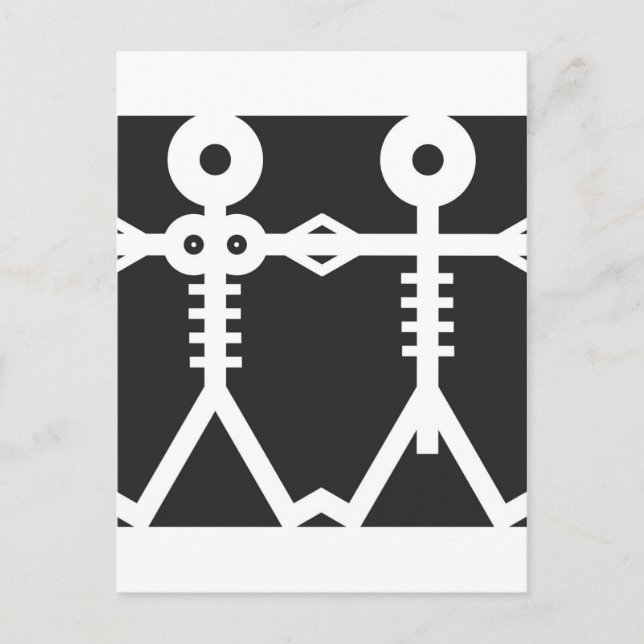 Skeletons Icon Art Postcard (Front)