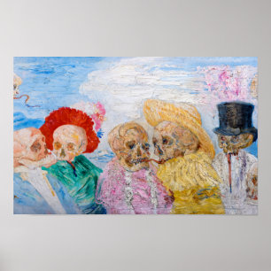 Skeletons in Disguise by James Ensor Poster