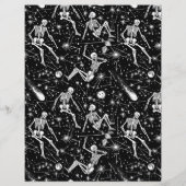 Skeletons in space background (Back)