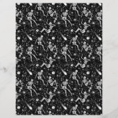 Skeletons in space background (Front)