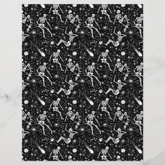 Skeletons in space background (Front)