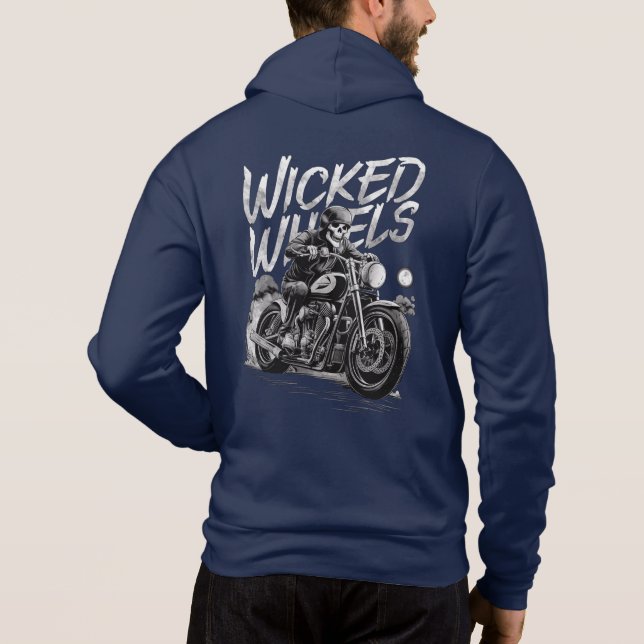 Skeletons on Wheels Hoodie (Back)