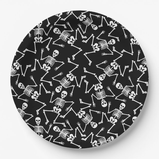 Skeletons Paper Plates (Front)