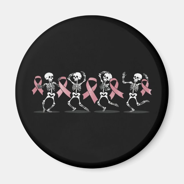 skeletons performing a lively dance magnet (Front)