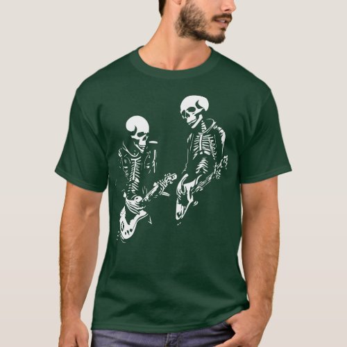 Skeletons rock n roll 2 T_Shirt