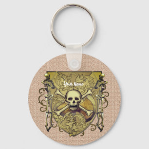 Skeletons Shield  Keychain