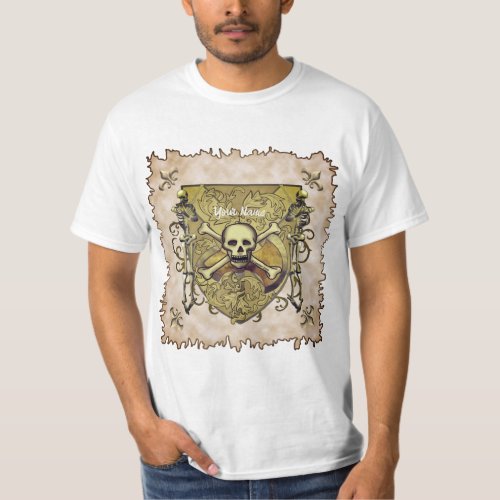 Skeletons Shield  T_Shirt