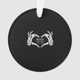 Skeletons Token Heart Hands Ornament