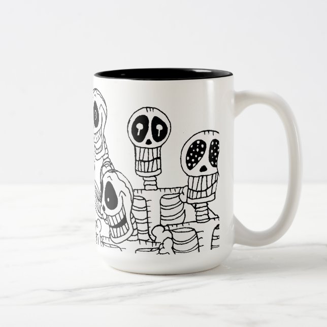 Skeletons two tone mug (Right)
