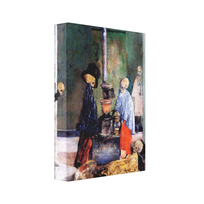 Skeletons Warming Themselves Canvas Print | Zazzle.com