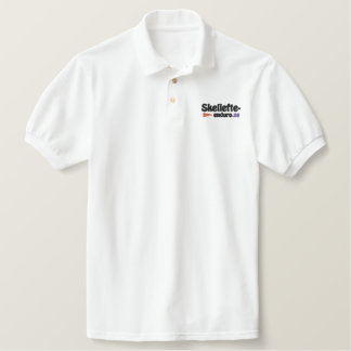 Skellefte-enduro, black brothure, embroidered polo shirt