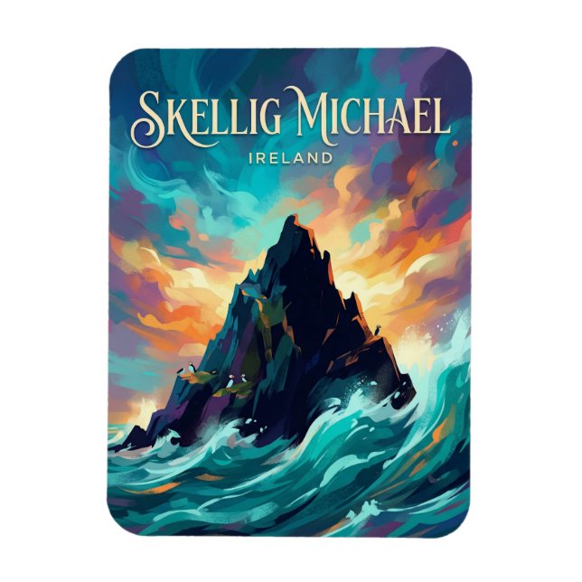 Skellig Michael Ireland Magnet (Vertical)