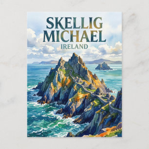 Skellig Michael, Portmagee, County Kerry, Ireland Postcard