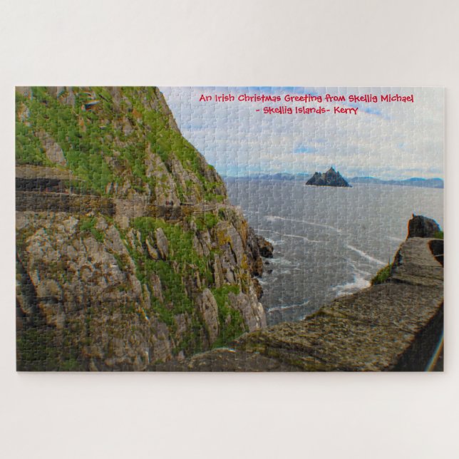 Skellig Michael  Skellig Islands Kerry. Jigsaw Puz Puzzle (Horizontal)