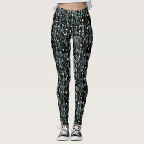 black white bone 1 leggings