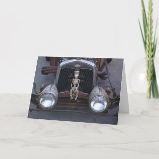 Skelton Car Hot Rod Card