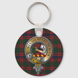 Skene Tartan & Badge Keychain