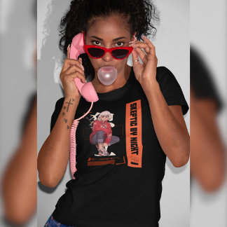 Skeptic by Night Fact-Checker by Day Anime T-Shirt