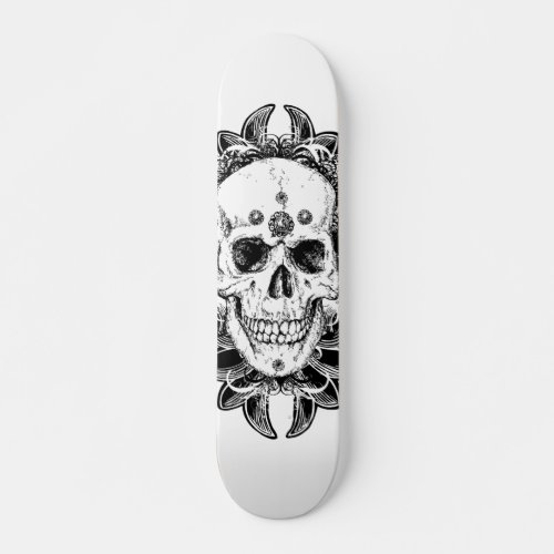 Skeptical Death Metal Skateboard Design