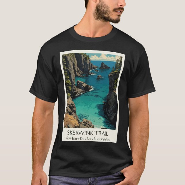 Skerwinkrail Newfoundlandrinity Bay Coastal Hike A T-Shirt (Front)