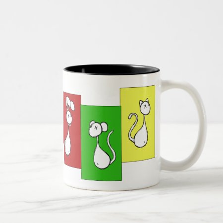 Sketch Animals Two-tone Coffee Mug