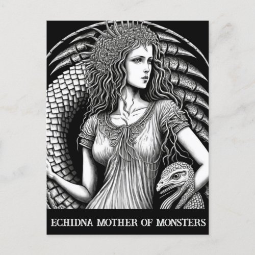 Sketch Art Echidna the Mother of Monsters Postcard