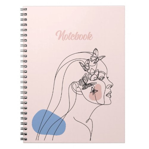 Sketch Beautiful Poster Spiral Photo Notebook