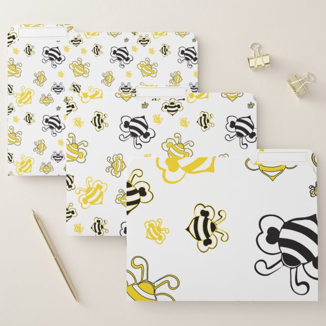 Sketch Bees Pattern File Folder – Cute Nature- (Set)