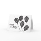 Sketch Birthday Balloons Birthday Card