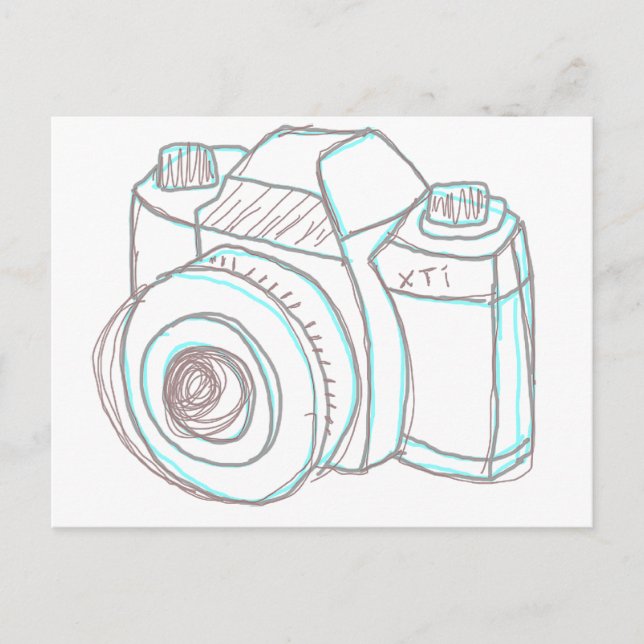 sketch camera postcard (Front)