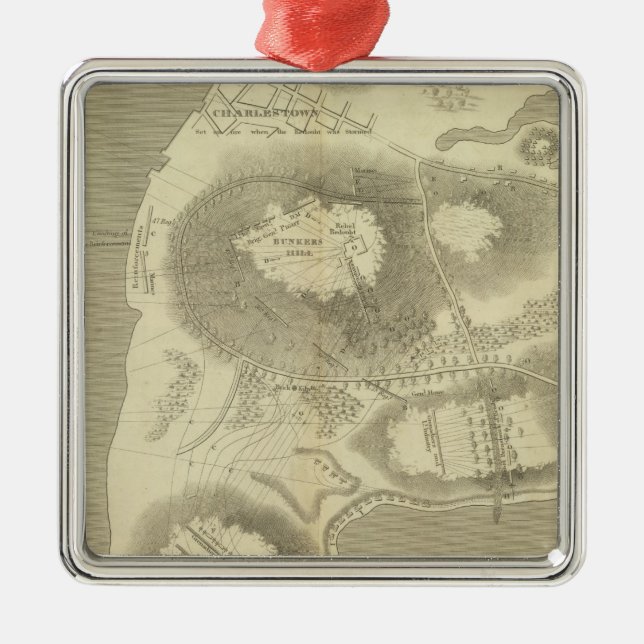 Sketch Charlestown Metal Ornament (Front)