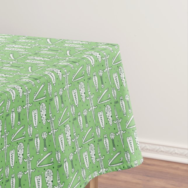 Sketch Crocodile Pattern 2 Tablecloth (In Situ)