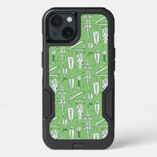 Sketch Crocodile Pattern iPhone 13 Case