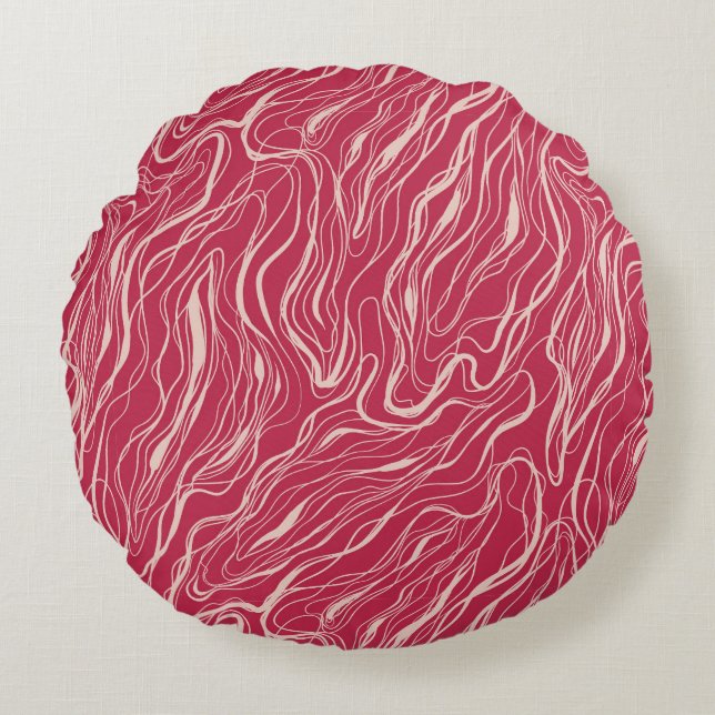 Sketch curves  throw pillow (Front)