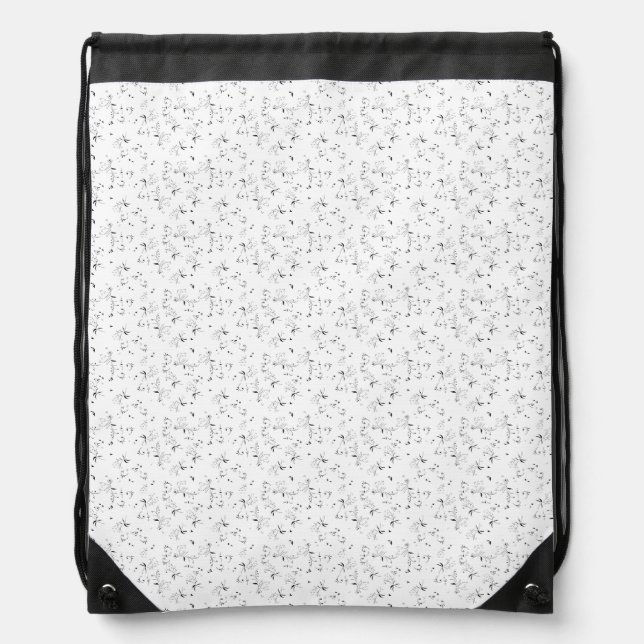 sketch Design Forty Nine Drawstring Bag (Front)