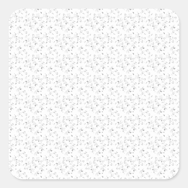 sketch Design Forty Nine Square Sticker (Front)
