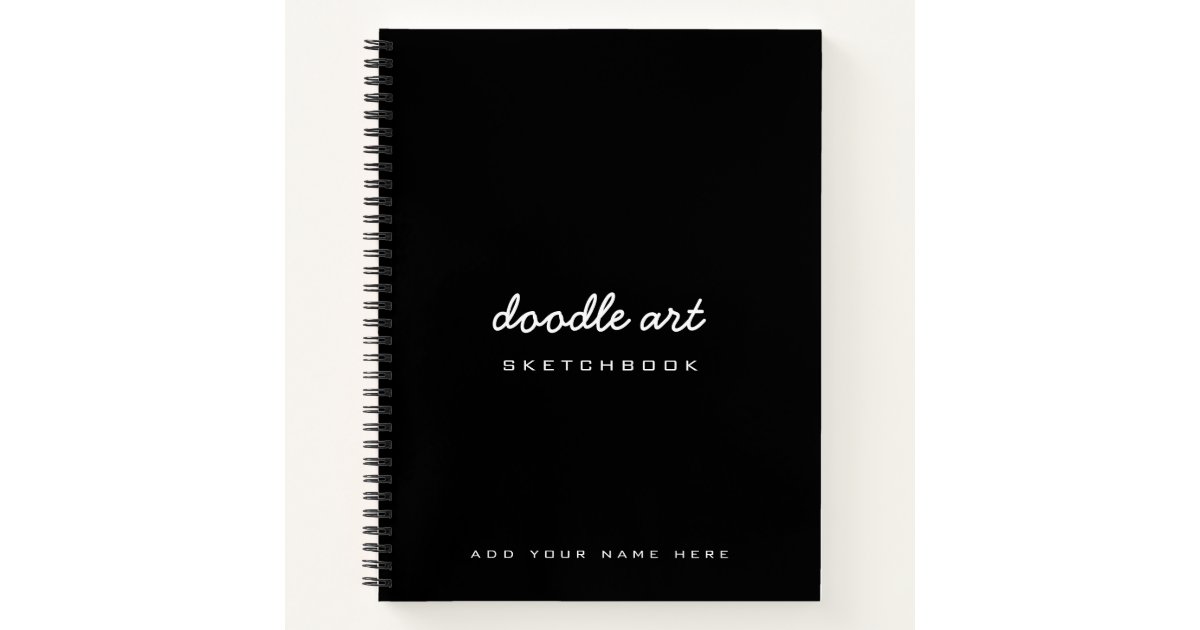 Sketch doodle art name sketchbook notebook | Zazzle