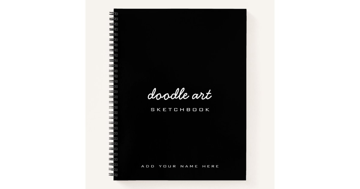 Sketch doodle art name sketchbook notebook | Zazzle