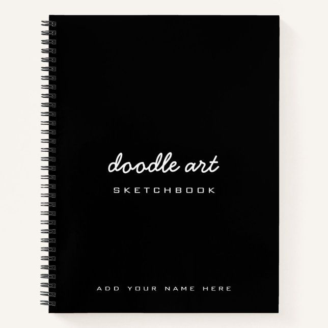 Sketch doodle art name sketchbook notebook (Front)