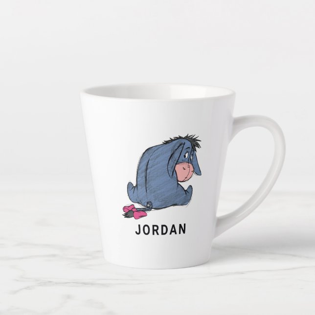 Sketch Eeyore 1 Latte Mug (Right)