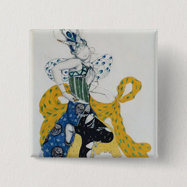 Sketch for the ballet 'La Peri' Button (Front)